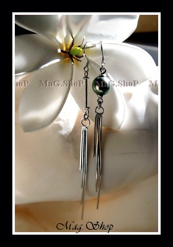 Apprêt Boucles D`Oreilles Serpent Argent Rhodié 925 MAG.SHOP