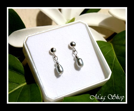 Keishis Collection Boucles D`Oreilles Argent 925 Tekava Keishis de Tahiti MAG.SHOP