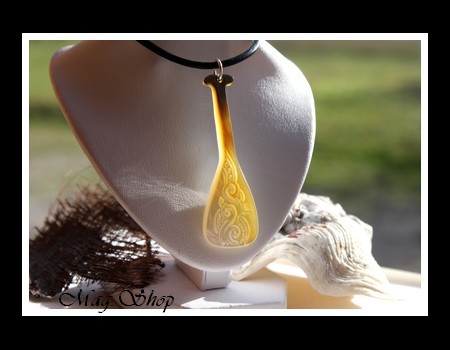 Rame Vagues Collier Nacre de Tahiti Reflets Dorés MAG.SHOP