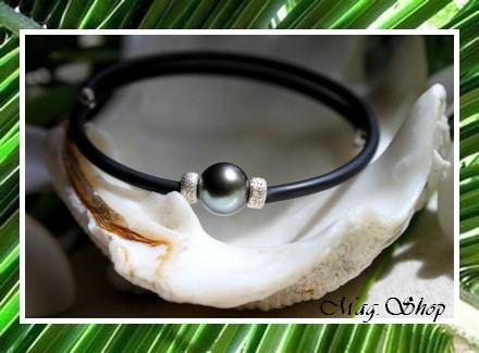 TAHITI Collection  Bracelet MANAVA Perle Ronde de TAHITI MAG.SHOP